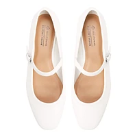 Janeyy Blanc Femmes Ballerines | Boutique Spring Canada