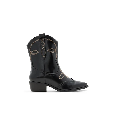 Janiss Noir Femmes Bottes mi-mollets | Boutique Spring Canada