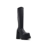 Jodiee Black Synthetic Stretch Women's Dress Boots | Call It Spring Canada