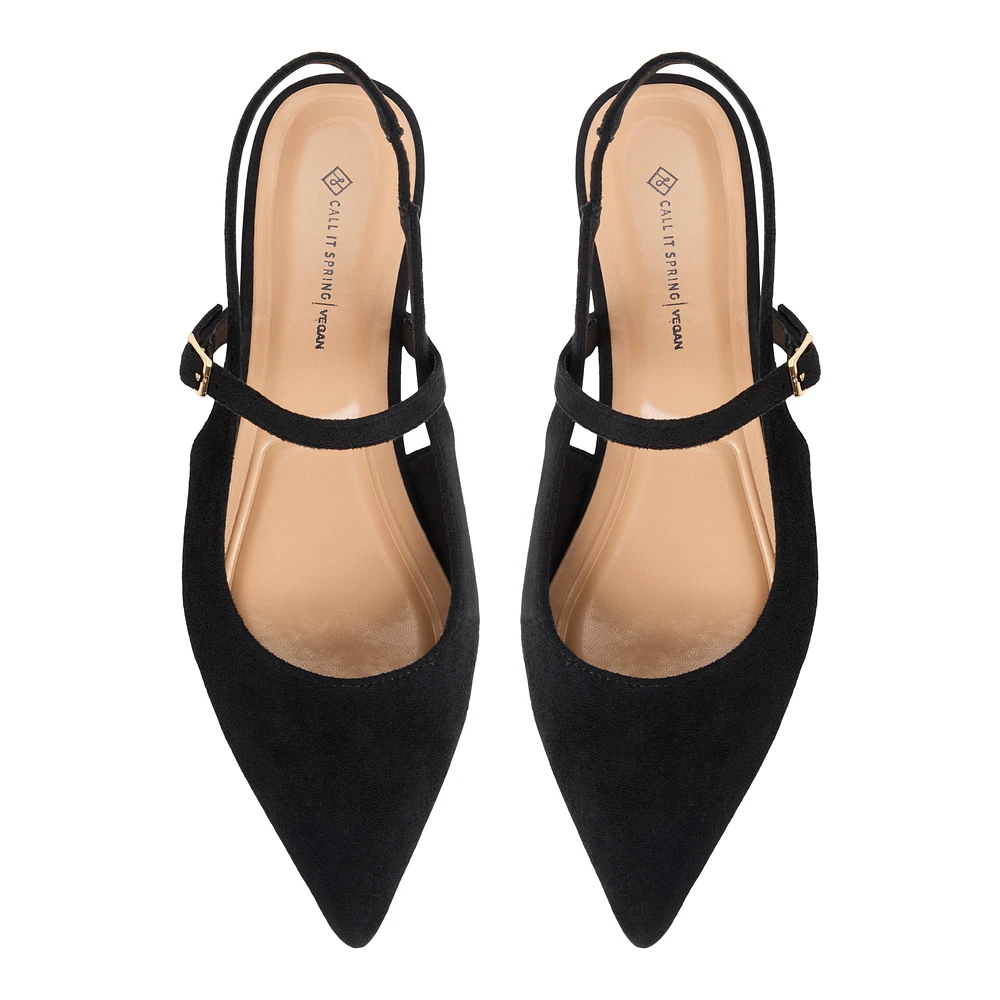 Jordynne Noir Femmes Ballerines | Boutique Spring Canada