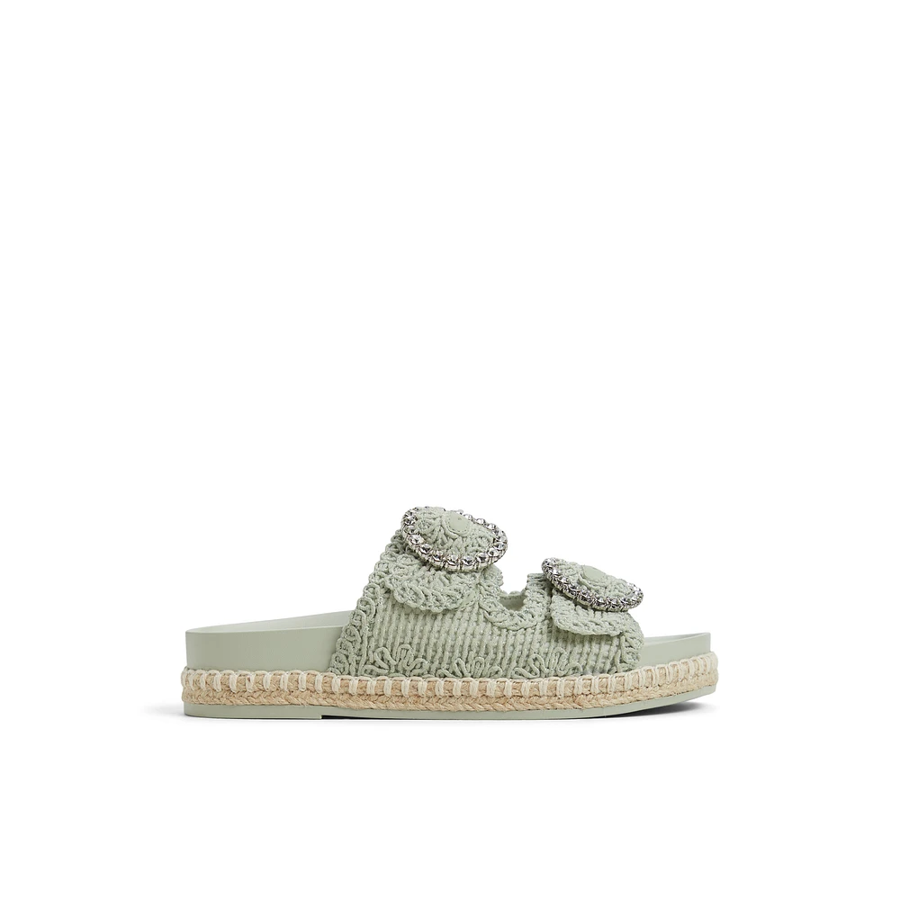 Juune Light Green Women's Raffia