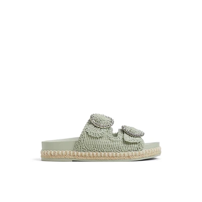 Juune Light Green Women's Raffia