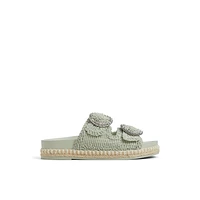 Juune Light Green Women's Raffia