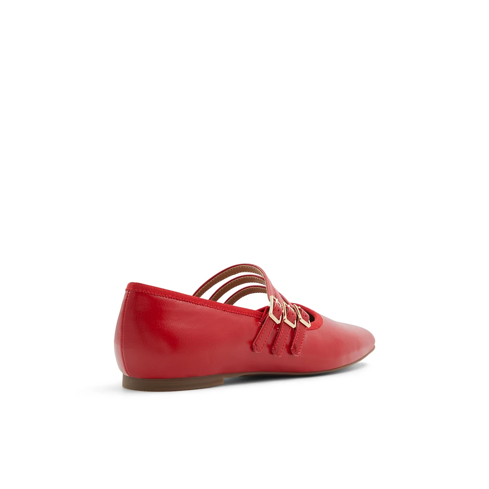 Kamelie Rouge Femmes Ballerines | Boutique Spring Canada