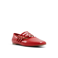 Kamelie Rouge Femmes Ballerines | Boutique Spring Canada
