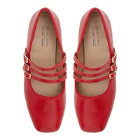 Kamelie Rouge Femmes Ballerines | Boutique Spring Canada