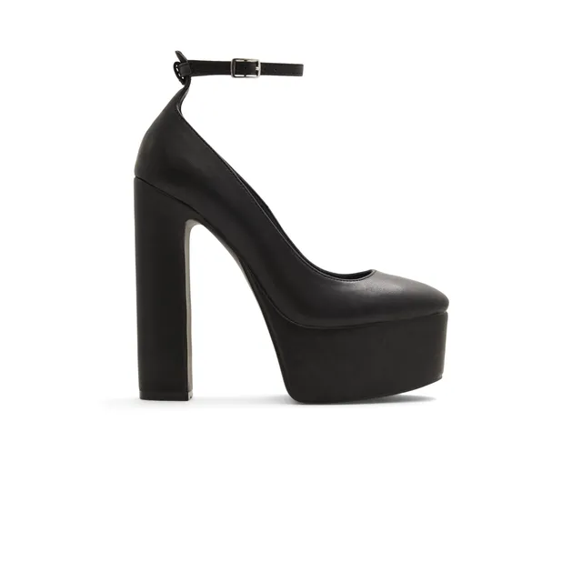 Kamilia Black Synthetic Patent Women's Platforms | Call It Spring Canada