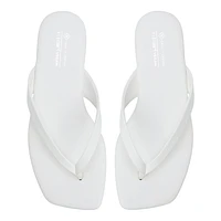 Kayce White Women's Flat Sandals