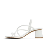 Kiira White Women's Low-mid Heels