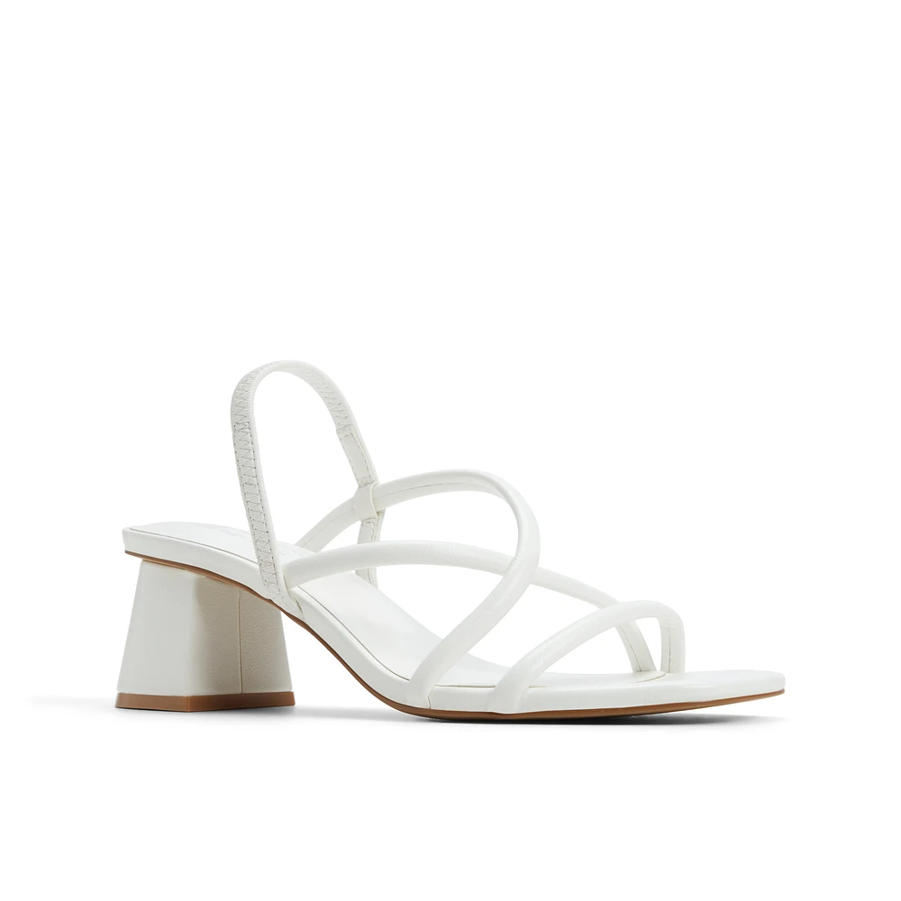 Kiira White Women's Low-mid Heels