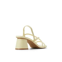 Kiira Light Yellow Women's Low-mid Heels