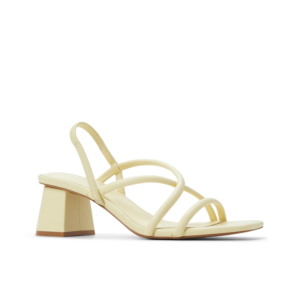 Kiira Light Yellow Women's Low-mid Heels