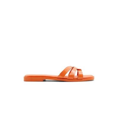 Kindhearted Bright Orange Women's Slides | Call It Spring Canada