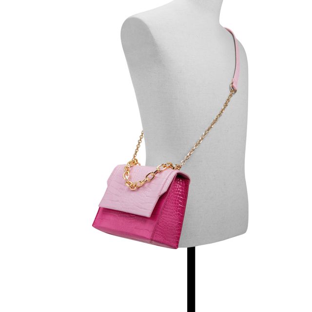 LV Alt. Pink & Gold Embossed Crossbody Purse / Shoulder Bag
