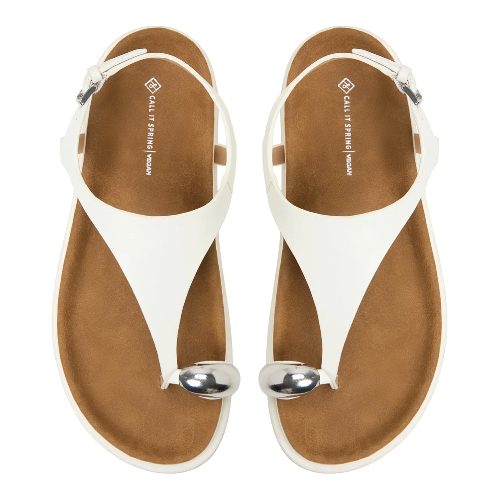 Leonah Blanc Femmes Talons plats | Boutique Spring Canada