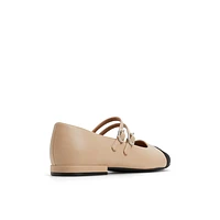 Libbi Medium Beige Women's Ballerinas