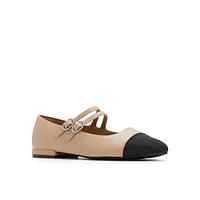 Libbi Medium Beige Women's Ballerinas