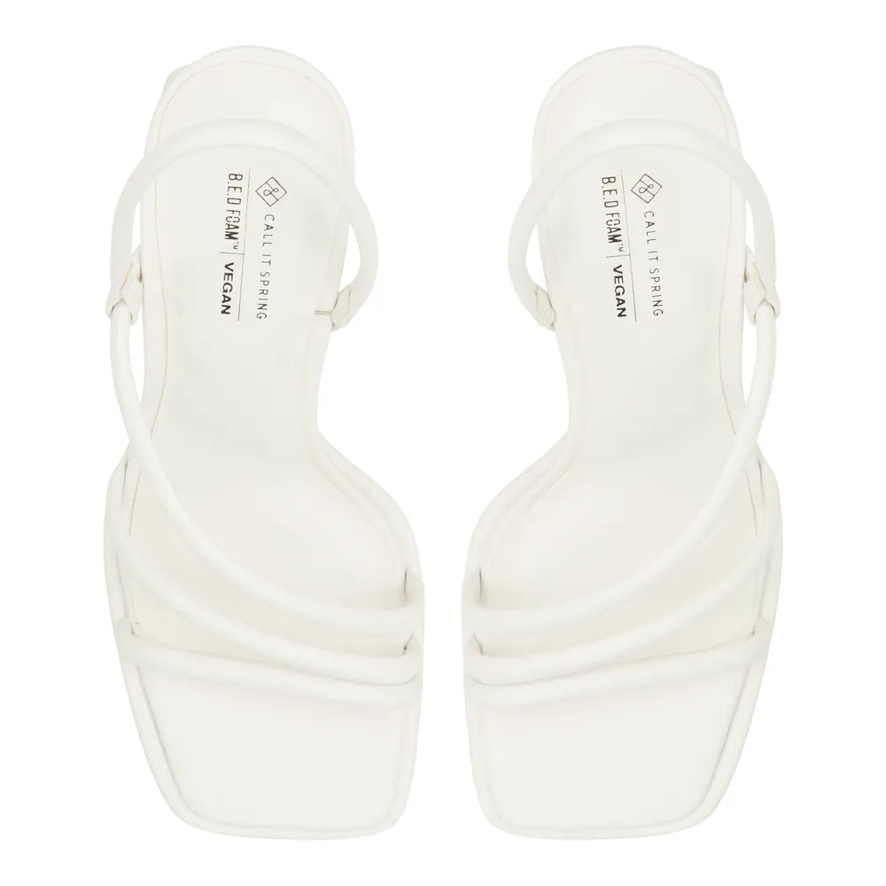 Luxe Open White Women's Open-toe