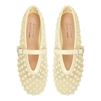 Maiya Light Yellow Women's Ballerinas