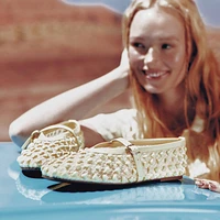 Maiya Jaune Clair Femmes Ballerines | Boutique Spring Canada