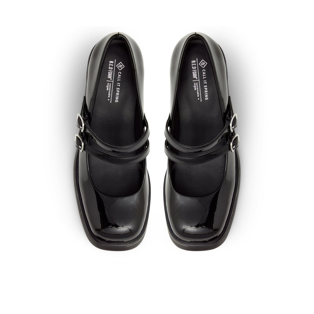 Monroe Black Synthetic Patent Women's Corpcore