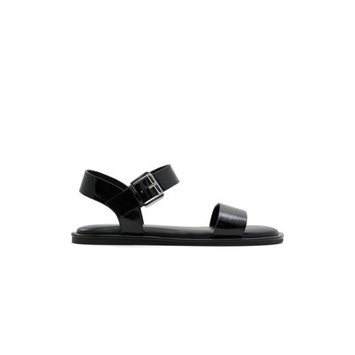 Morganne Black Synthetic Patent Women's Flats | Call It Spring Canada