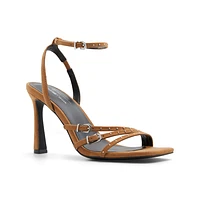 Moxiee Beige Foncé Femmes Sandales a lanieres | Boutique Spring Canada