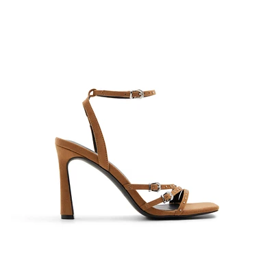 Moxiee Beige Foncé Femmes Sandales a lanieres | Boutique Spring Canada