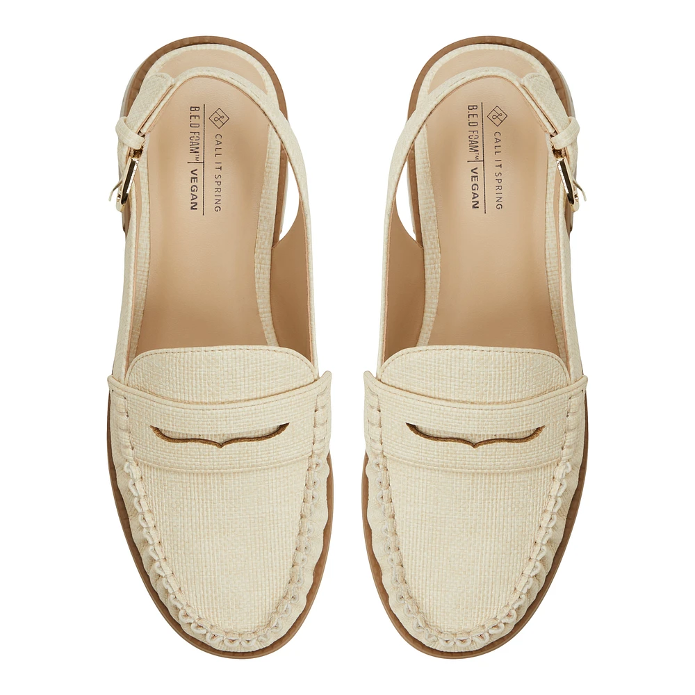 Muriel Natural Women's Slingbacks