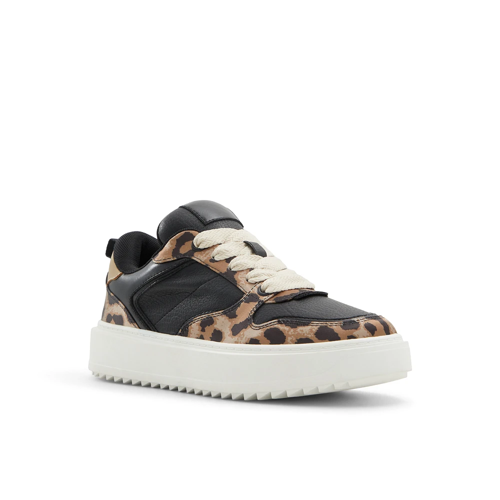 Namura Brown Multi Women's Platform Sneakers