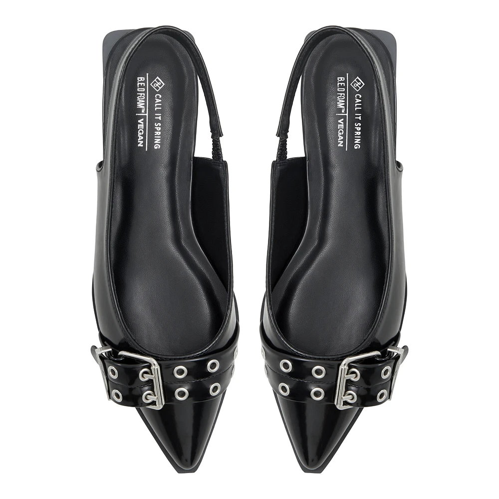 Natallya Black Women's Ballerinas