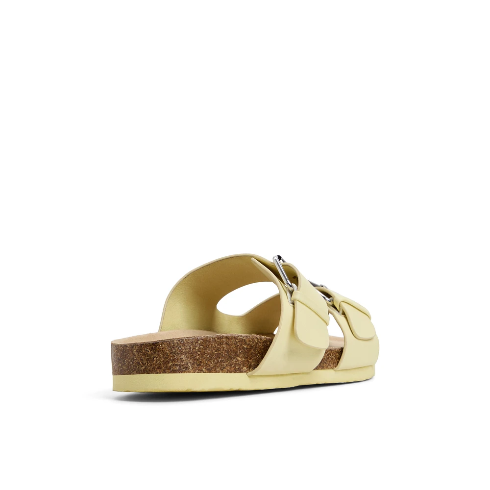 Nevaddaa Light Yellow Women's Slides