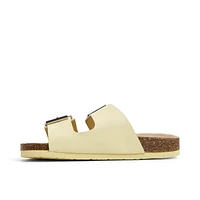 Nevaddaa Jaune Clair Femmes Claquettes | Boutique Spring Canada