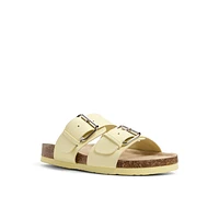 Nevaddaa Jaune Clair Femmes Claquettes | Boutique Spring Canada