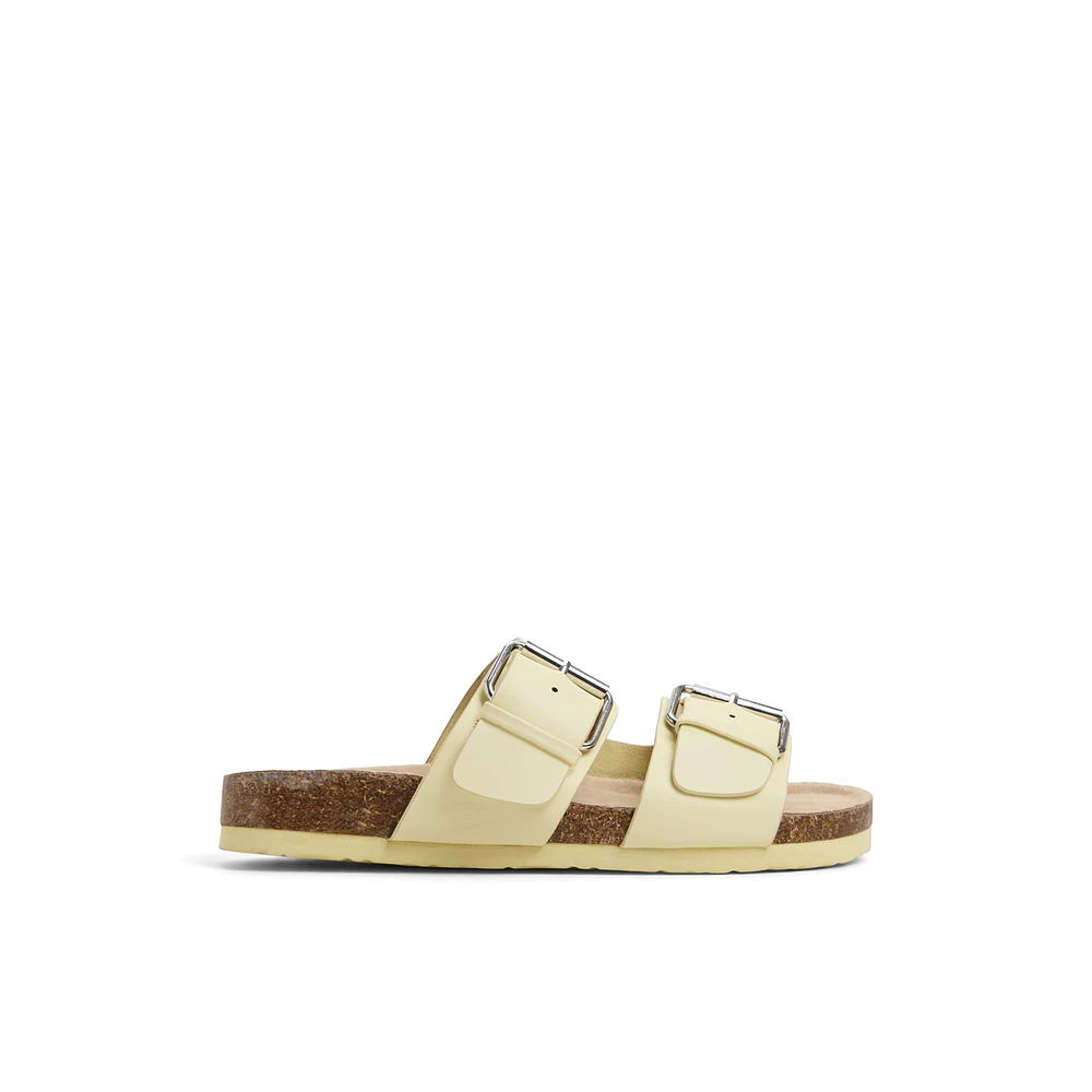 Nevaddaa Light Yellow Women's Slides