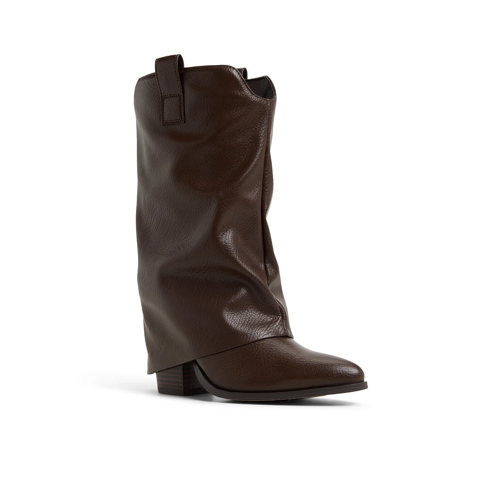 Oaklie Marron Foncé Femmes Bottes mi-mollets | Boutique Spring Canada