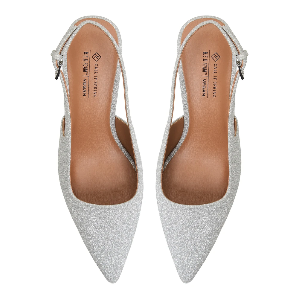 Opaal Argent Femmes Talons chatons | Boutique Spring Canada