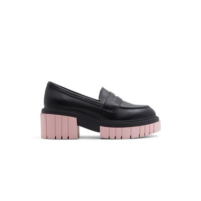 Pariss Black Synthetic Smooth Women's Loafers | Call It Spring Canada