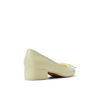 Poiise Light Yellow Women's Low-mid Heels