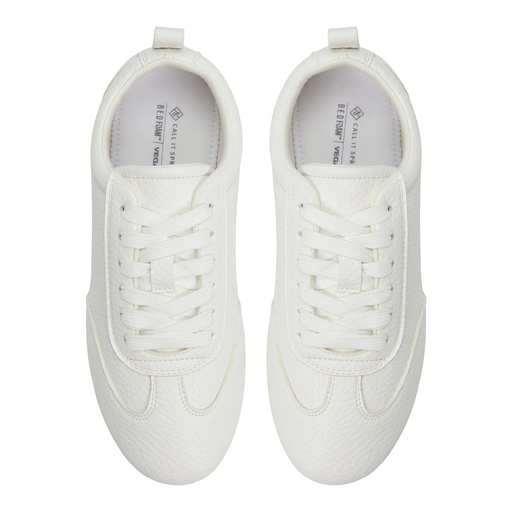 Quincie White Women's Retro Sneakers