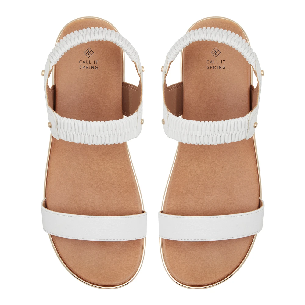 Rainia White Women's Flats