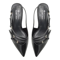Reginna Noir Femmes Talons chatons | Boutique Spring Canada
