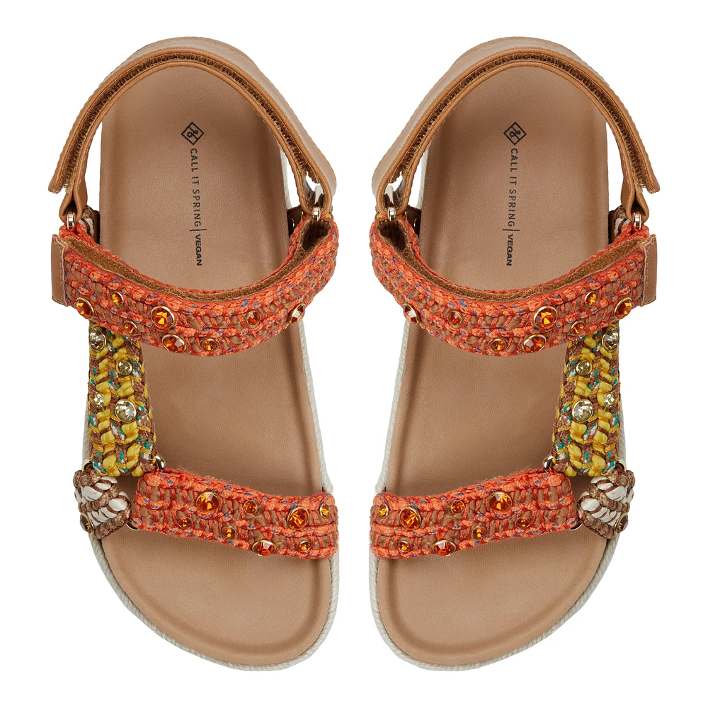 Riia Other Orange Women's Festival Shoes Bags