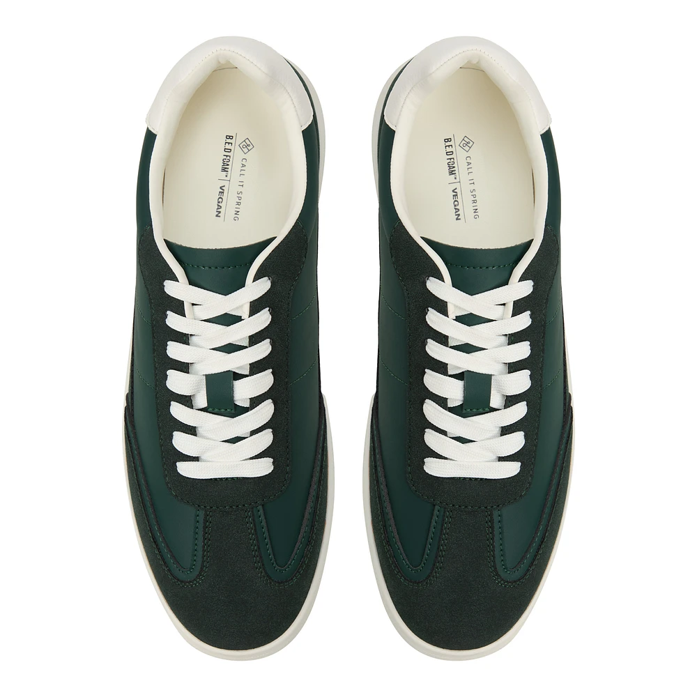 Romarrio Dark Green Men's Retro Sneakers