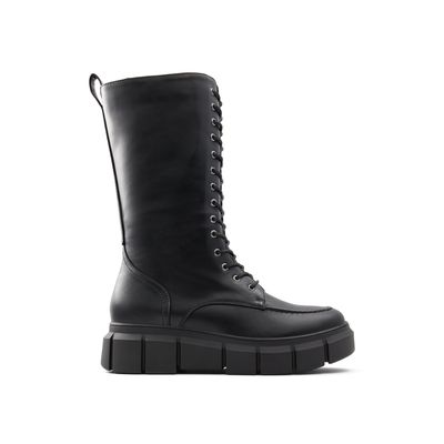 Roxyne Black Synthetic Smooth Women's Lined Boots | Call It Spring Canada