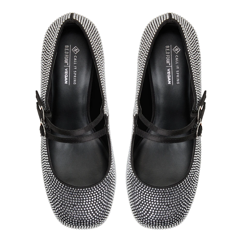 Ruubyy Open Black Women's  Mary Janes