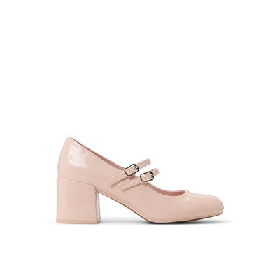 Ruubyy Light Pink Women's Low-mid Heels