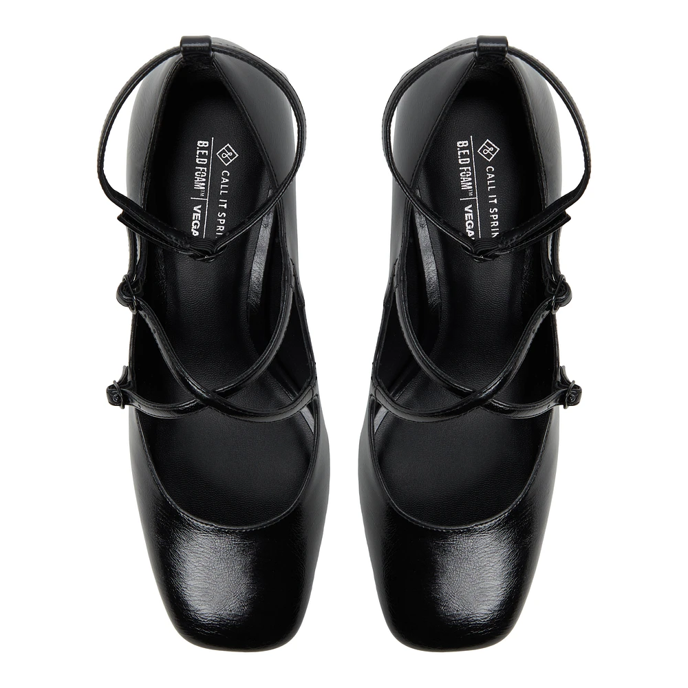 Saffii Black Women's Lace up heels