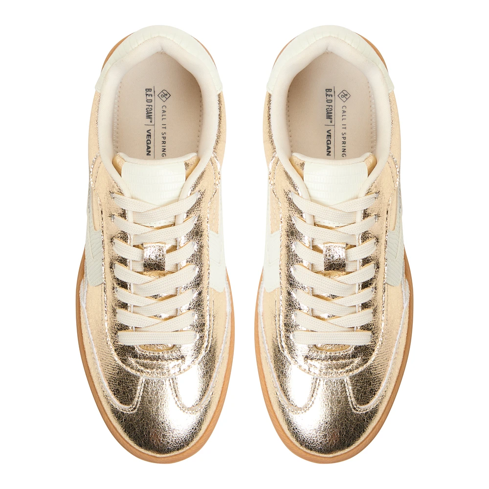 Salome Gold Women's Retro Sneakers