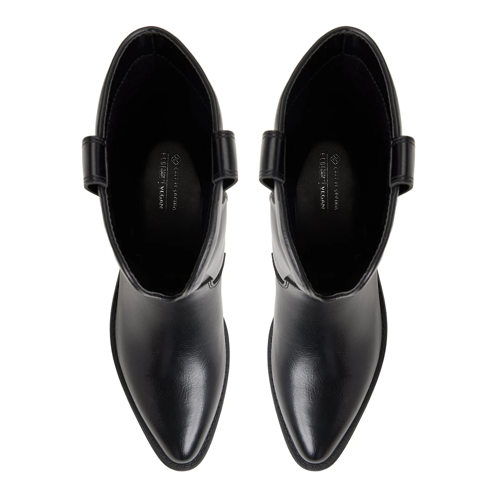 Sareena Black Women's Mid-calf Boots